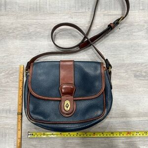 Coach Blue Leather Crossbody Bag